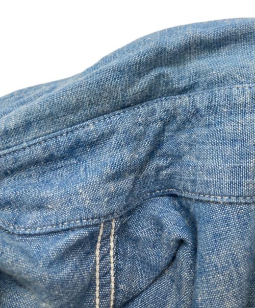 BUZZ RICKSON'S（バズリクソンズ）Buzz Rickson's (バズリクソンズ) シャンブレー半袖シャツ / WORK SHIRT ブルー サイズ:15-15 1/2の古着・服飾アイテム