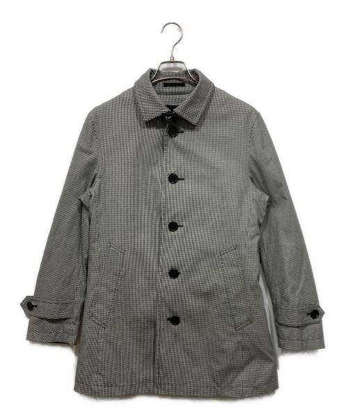 BURBERRY BLACK LABEL（バーバリーブラックレーベル）BURBERRY BLACK LABEL (バーバリーブラックレーベル) ライナー付き千鳥柄コート グレー サイズ:Sの古着・服飾アイテム