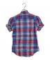 POLO RALPH LAUREN (ポロ・ラルフローレン) フリルカラーリネンチェックブラウス マルチカラー：6000円