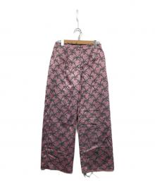 Musu Bore（ムスボレ）の古着「サイドリボンワイドパンツ」｜パープル