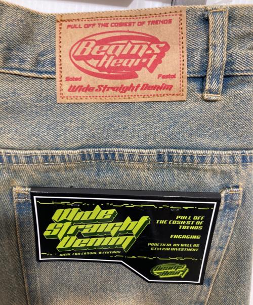 BEAMS HEART（ビームスハート）BEAMS HEART (ビームスハート) ブラスト ワイド ストレート デニム インディゴ サイズ:Mの古着・服飾アイテム