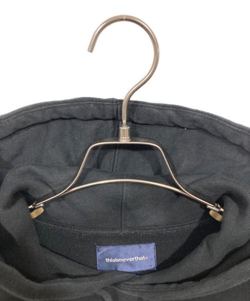 thisisneverthat（ディスイズネバーザット）thisisneverthat (ディスイズネバーザット) ロゴプルオーバーパーカー / T-Logo Hoodie ブラック サイズ:Sの古着・服飾アイテム