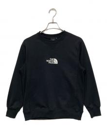 THE NORTH FACE（ザ ノース フェイス）の古着「ロゴクルーネックスウェット」｜ブラック