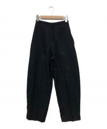 GIA STUDIOS（ジア・ストゥディオス）の古着「ワイドスラックス」｜ブラック