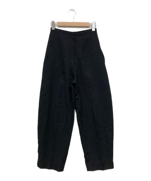 GIA STUDIOS（ジア・ストゥディオス）GIA STUDIOS (ジア・ストゥディオス) ワイドスラックス ブラック サイズ:36の古着・服飾アイテム