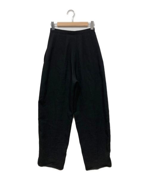 GIA STUDIOS（ジア・ストゥディオス）GIA STUDIOS (ジア・ストゥディオス) ワイドスラックス ブラック サイズ:36の古着・服飾アイテム