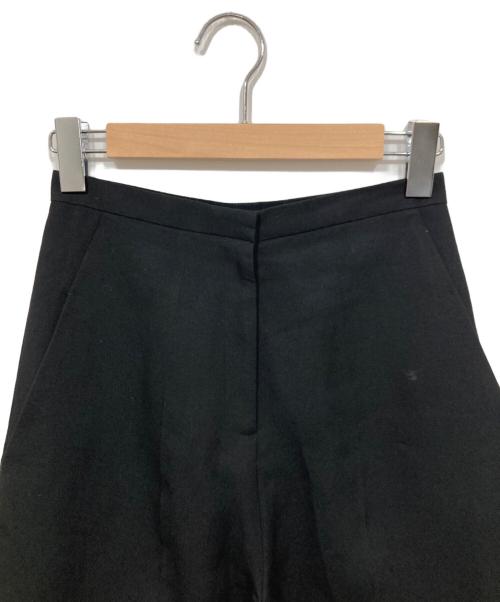 GIA STUDIOS（ジア・ストゥディオス）GIA STUDIOS (ジア・ストゥディオス) ワイドスラックス ブラック サイズ:36の古着・服飾アイテム