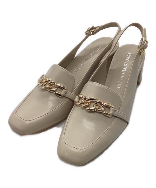 JILL BY JILLSTUART（ジル バイ ジルスチュアート）JILL BY JILLSTUART (ジル バイ ジルスチュアート) チェーンパンプス ベージュ サイズ:Sの古着・服飾アイテム