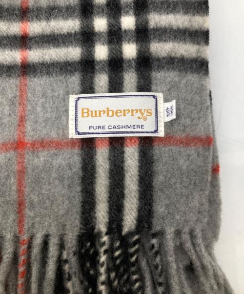 Burberry's（バーバリー）Burberry's (バーバリーズ) カシミヤストール グレーの古着・服飾アイテム