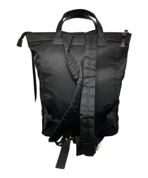 JILL STUART（ジルスチュアート）JILL STUART (ジルスチュアート) リボンスクエアバックパック ブラックの古着・服飾アイテム