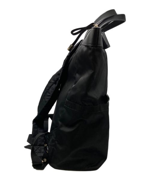 JILL STUART（ジルスチュアート）JILL STUART (ジルスチュアート) リボンスクエアバックパック ブラックの古着・服飾アイテム