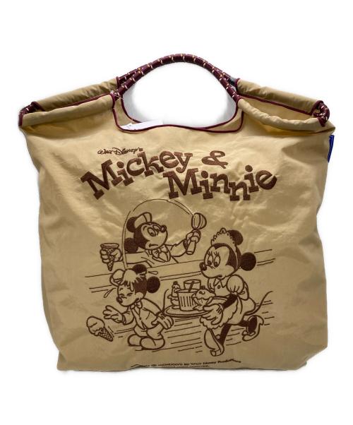 BALL & CHAIN（ボールアンドチェーン）Ball & Chain (ボールアンドチェーン) Disney (ディズニー) ミッキー＆ミニー刺繍バッグ ブラウン 未使用品の古着・服飾アイテム