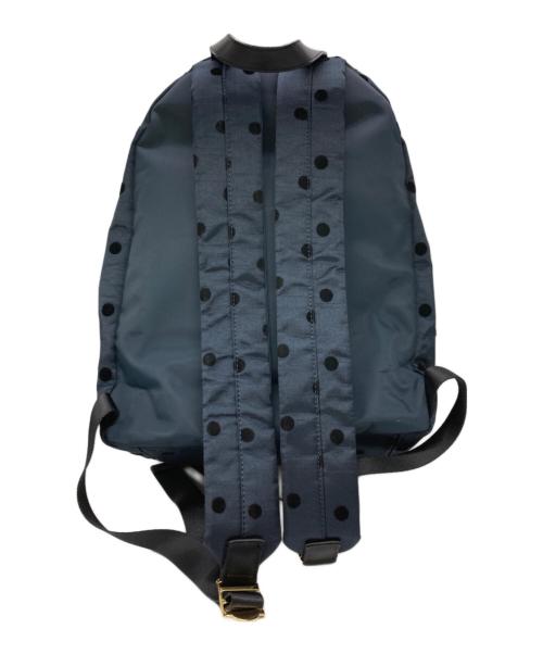 LANVIN en Bleu（ランバンオンブルー）LANVIN en Bleu (ランバンオンブルー) ドット リボンリュック ネイビーの古着・服飾アイテム