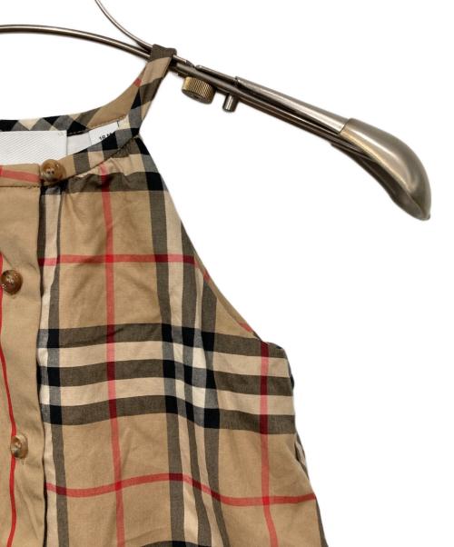 BURBERRY LONDON（バーバリーロンドン）BURBERRY LONDON (バーバリーロンドン) ノヴァチェックオールインワン ベージュ サイズ:18Mの古着・服飾アイテム