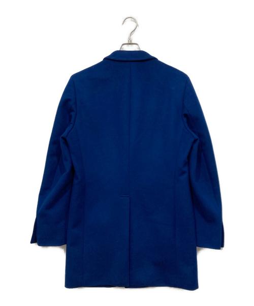 PAUL SMITH（ポールスミス）PAUL SMITH (ポールスミス) ユニオンジャック旗プリントライニングチェスターコート ブルー サイズ:Mの古着・服飾アイテム