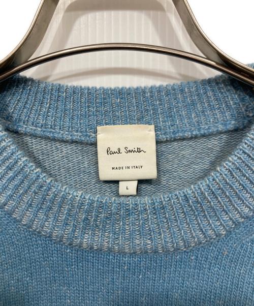 PAUL SMITH（ポールスミス）Paul Smith (ポールスミス) クルーネックニット ブルー サイズ:Lの古着・服飾アイテム