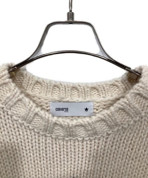 CONVERSE TOKYO（コンバーストウキョウ）CONVERSE TOKYO (コンバーストウキョウ) ローゲージスターニット アイボリー サイズ:3の古着・服飾アイテム