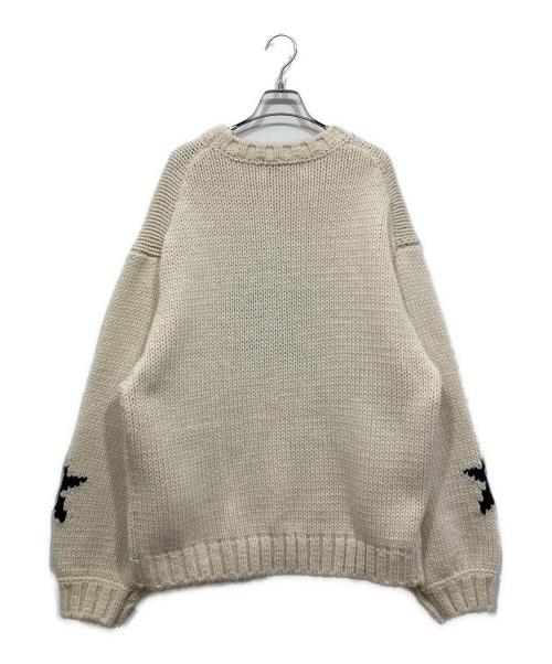 CONVERSE TOKYO（コンバーストウキョウ）CONVERSE TOKYO (コンバーストウキョウ) ローゲージスターニット アイボリー サイズ:3の古着・服飾アイテム