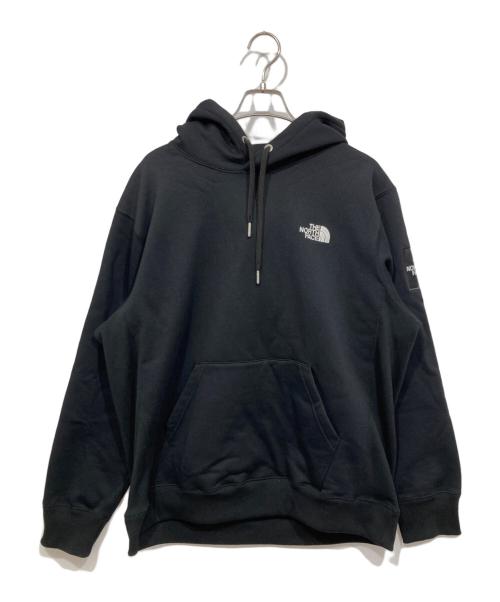 THE NORTH FACE（ザ ノース フェイス）THE NORTH FACE (ザ ノース フェイス) プルオーバーパーカー/スクエアロゴフーディ  ブラック サイズ:XLの古着・服飾アイテム