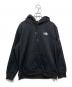 THE NORTH FACE（ザ ノース フェイス）の古着「プルオーバーパーカー/スクエアロゴフーディ 」｜ブラック