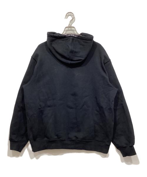 NIKE（ナイキ）NIKE (ナイキ) SUPREME (シュプリーム) ハーフジップスウェット / Half Zip Hooded Sweatshirt ブラック サイズ:Lの古着・服飾アイテム