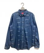 SUPREMEシュプリーム）の古着「デニムシャツ / 19SS Logo Denim Shirt」｜ブルー