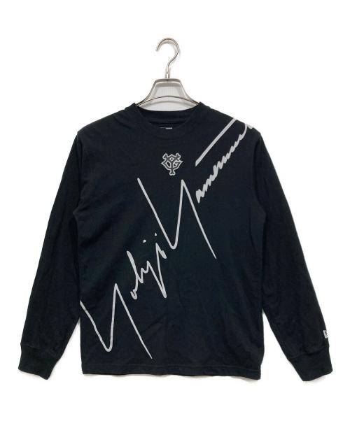 New Era（ニューエラ）New Era (ニューエラ) Yohji Yamamoto pour homme (ヨウジヤマモト プールオム) ロングスリーブTシャツ ブラック サイズ:Sの古着・服飾アイテム