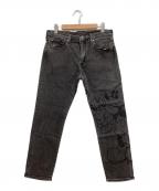 LEVI'S PReMIUM×Disney MICKEY MOUSEリーバイス プレミアム×ディズニーミッキー マウス）の古着「デニムパンツ」｜グレー