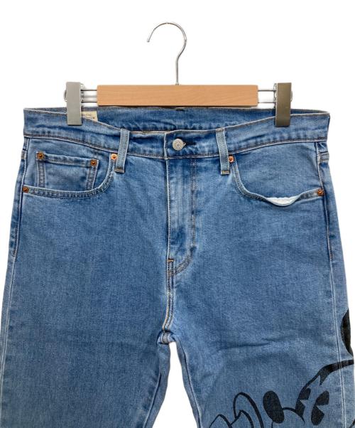 LEVI'S PReMIUM（リーバイス プレミアム）LEVI'S PReMIUM (リーバイスプレミアム) Disney Mickey Mouse (ディズニーミッキー マウス) デニムパンツ ブルー サイズ:W33（83.5cm）の古着・服飾アイテム