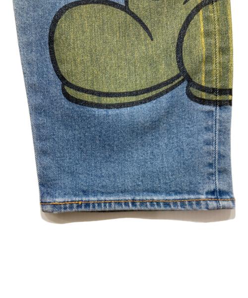 LEVI'S PReMIUM（リーバイス プレミアム）LEVI'S PReMIUM (リーバイスプレミアム) Disney Mickey Mouse (ディズニーミッキー マウス) デニムパンツ ブルー サイズ:W33（83.5cm）の古着・服飾アイテム