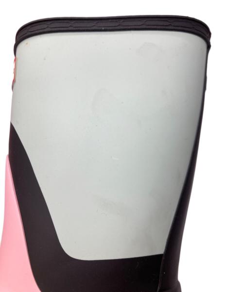 HUNTER（ハンター）HUNTER (ハンター) レインブーツ ピンク×グリーン サイズ:22cmの古着・服飾アイテム