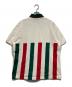 GUCCI (グッチ) ポロシャツ ベージュ×グリーン×レッド サイズ:M（175/96A)：14000円