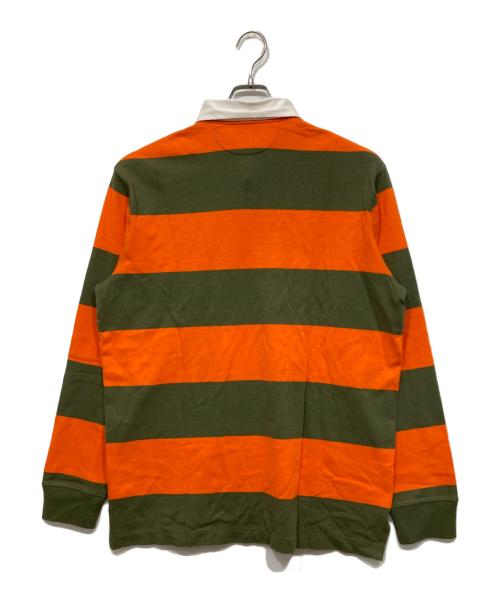 POLO RALPH LAUREN（ポロ・ラルフローレン）POLO RALPH LAUREN (ポロ・ラルフローレン) フットボールカットソー オレンジ×グリーン サイズ:L 未使用品の古着・服飾アイテム