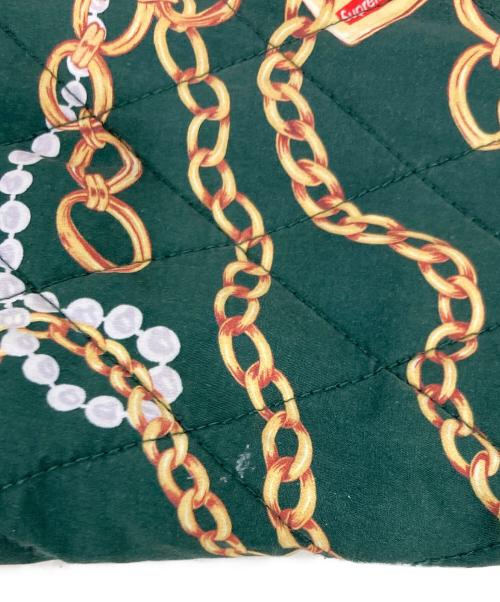 SUPREME（シュプリーム）SUPREME (シュプリーム) キルティングジャケット / Chains Quilted Jacket グリーン サイズ:XLの古着・服飾アイテム