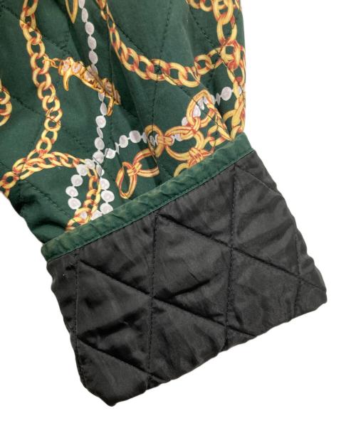 SUPREME（シュプリーム）SUPREME (シュプリーム) キルティングジャケット / Chains Quilted Jacket グリーン サイズ:XLの古着・服飾アイテム