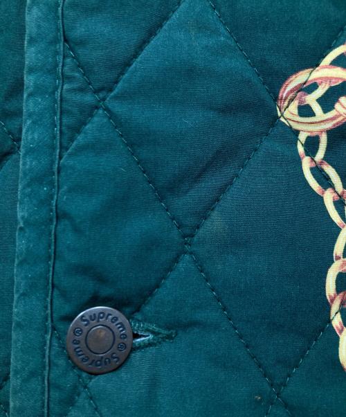 SUPREME（シュプリーム）SUPREME (シュプリーム) キルティングジャケット / Chains Quilted Jacket グリーン サイズ:XLの古着・服飾アイテム