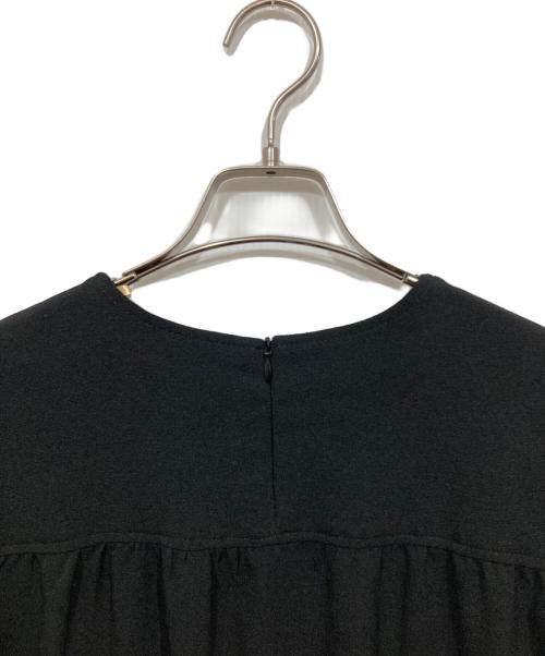 GANNI（ガニー）GANNI (ガニー) フリルブラウスワンピース ブラック サイズ:34の古着・服飾アイテム