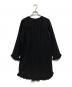 GANNI (ガニー) フリルブラウスワンピース ブラック サイズ:34：5000円