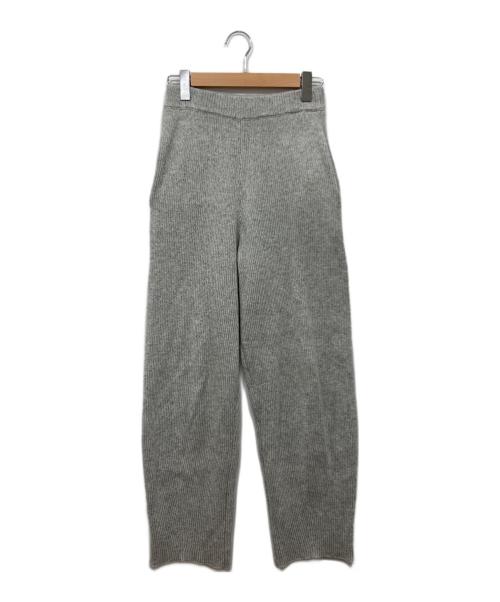 UNGRID（アングリッド）UNGRID (アングリッド) メランジニットルーズパンツ グレー サイズ:Freeの古着・服飾アイテム