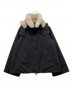 save the duckセイブ ザ ダック）の古着「ソフトフェイクファーフード付き レインジャケット / ORIANE」｜ネイビー