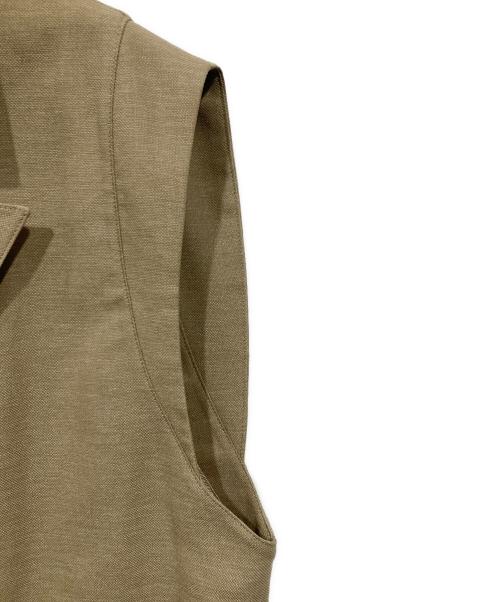 JOURNAL STANDARD（ジャーナルスタンダード）JOURNAL STANDARD (ジャーナルスタンダード) フラックロングベスト ベージュ サイズ:Freeの古着・服飾アイテム
