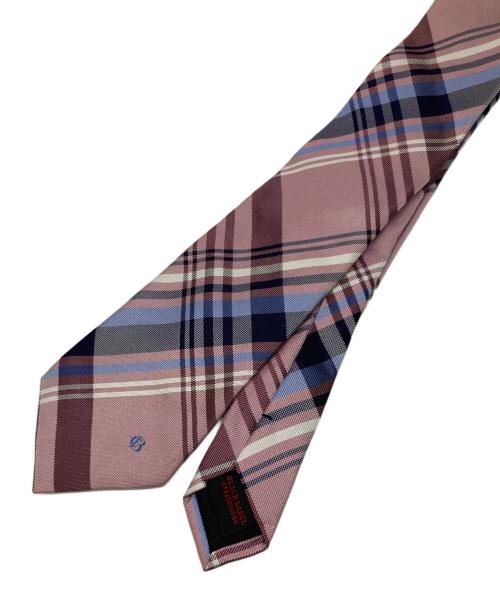 BLACK LABEL CRESTBRIDGE（ブラックレーベル クレストブリッジ）BLACK LABEL CRESTBRIDGE (ブラックレーベル クレストブリッジ) ネクタイ ピンク×ブルー サイズ:表記なしの古着・服飾アイテム