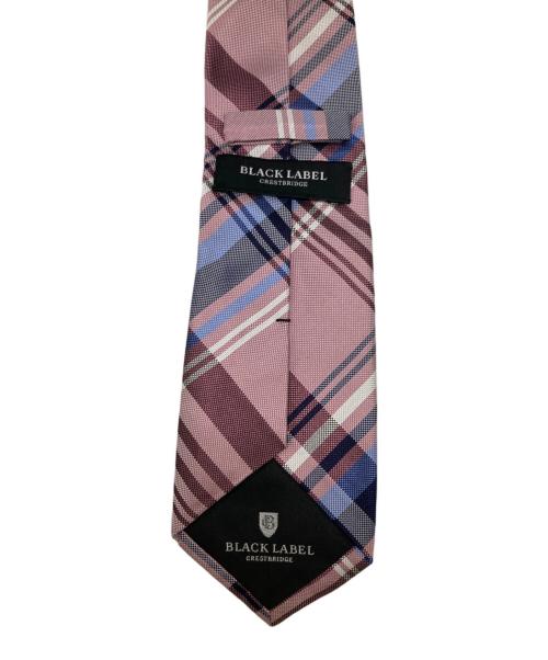 BLACK LABEL CRESTBRIDGE（ブラックレーベル クレストブリッジ）BLACK LABEL CRESTBRIDGE (ブラックレーベル クレストブリッジ) ネクタイ ピンク×ブルー サイズ:表記なしの古着・服飾アイテム