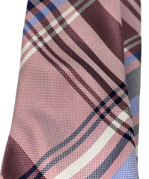 BLACK LABEL CRESTBRIDGE（ブラックレーベル クレストブリッジ）BLACK LABEL CRESTBRIDGE (ブラックレーベル クレストブリッジ) ネクタイ ピンク×ブルー サイズ:表記なしの古着・服飾アイテム