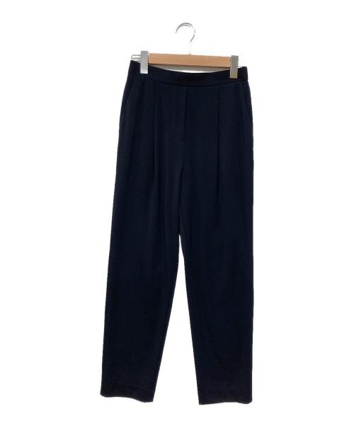 BALLSEY（ボールジィ）BALLSEY (ボールジィ) ストレッチジャージー タックテーパードパンツ ネイビー サイズ:36の古着・服飾アイテム