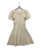 Snidelスナイデル）の古着「半袖ニットワンピ」｜アイボリー