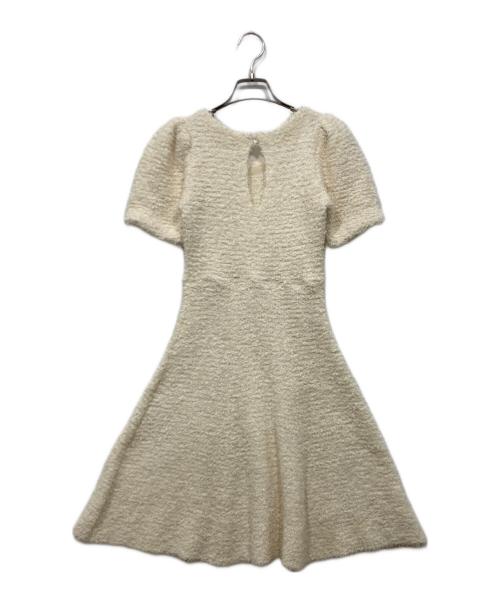Snidel（スナイデル）Snidel (スナイデル) 半袖ニットワンピ アイボリー サイズ:Freeの古着・服飾アイテム