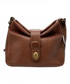 COACHコーチ）の古着「ターンロックショルダーバッグ」｜ブラウン