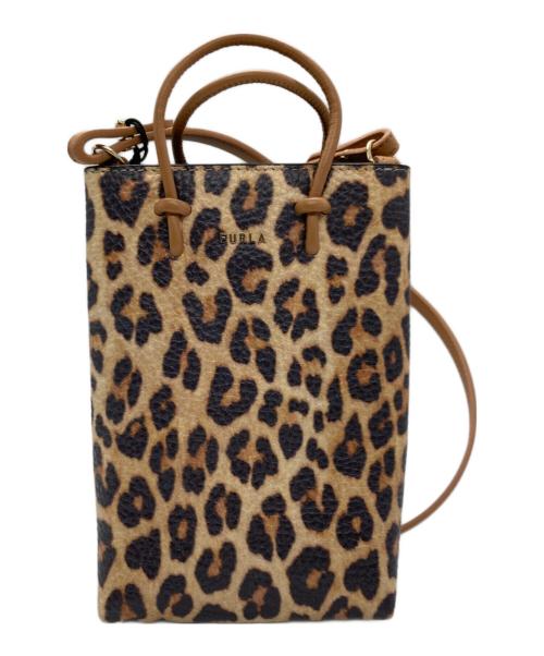 FURLA（フルラ）FURLA (フルラ) レオパード エッセンシャルミニバッグ ベージュの古着・服飾アイテム