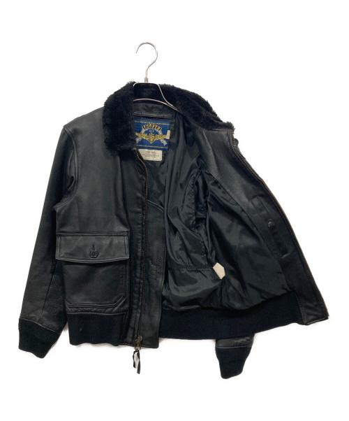 cooper（クーパー）cooper (クーパー) G-1フライトレザージャケット ブラック サイズ:38Rの古着・服飾アイテム